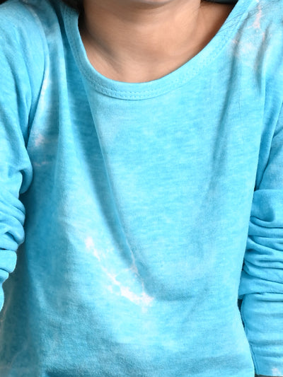 Tie Dye Printed Full Sleeve Top with Palazzo