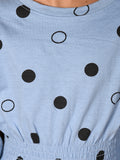 Polka Dot Printed Full Sleeve Top with Pant Set