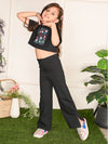 Bloom Floral Printed Crop Top with Pant Set