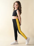 Sleeveless Crop Top with Solid Legging Set