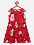 All Over Floral Print Fit n Flare Dress