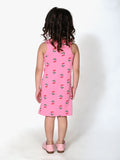 All Over Printed Sleeveless Above Knee Dress