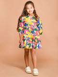 All Over Printed Fit n Flare Dress