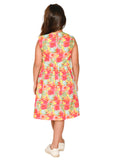 All Over Printed Fit n Flare Sleeveless Dress