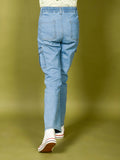 Light Denim Wash Cargo Jeans Pant