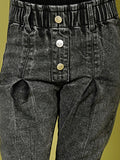 Paper Bag Waist Slim Fit Jeans