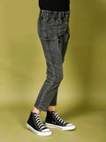 Paper Bag Waist Slim Fit Jeans