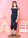 Polka Dot Printed Button Down Full Jumpsuit