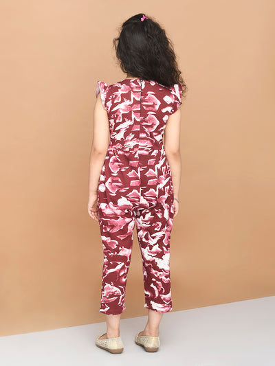 All Over Ombre Print Jumpsuit