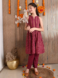 Printed Sleeveless Anarkali Kurta with Palazzo Set