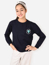 Heart Patch Designed Solid Full Sleeves Sweatshirt